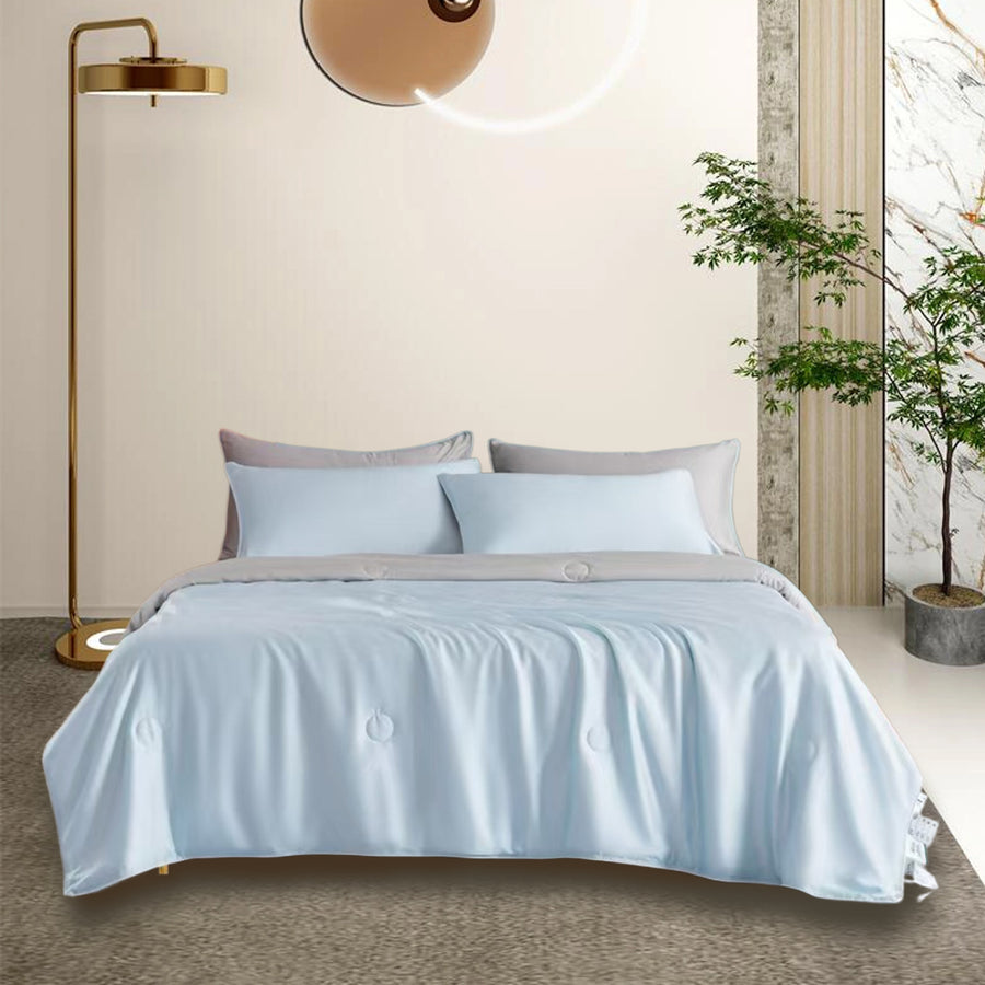 Collins Bedding 天絲被 - T524921 粉藍色